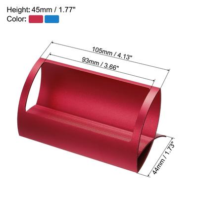 2Pcs Aluminum Business Card Holders Card Collection Display Stand