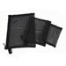 Zipper Mesh Bags Pack of 3 (S/M/L) Beauty Makeup Cosmetic Accessories Organizer Travel Toiletry Kit Set Storage Pouch Black