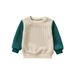 Canrulo Toddler Infant Baby Girl Boy Knit Sweater Blouse Pullover Sweatshirt Long Sleeve Fall Winter Knitted Tops Green 12-18 Months