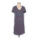 Gap Casual Dress - Shift: Blue Stripes Dresses - Women's Size Small