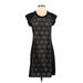 Krimson Klover Casual Dress - Shift: Black Jacquard Dresses - Women's Size X-Small