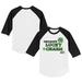 Youth Tiny Turnip White/Black Chicago White Sox Lucky Charm 3/4-Sleeve Raglan T-Shirt