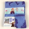 Disney Bath, Skin & Hair | Disney Frozen 2 Elsa Anna Olaf 2 Piece Bath Towel & Washcloth Set New | Color: Blue/Purple | Size: 2 Piece Set