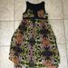 Disney Dresses | Euc Girl’s Disney Black Floral Dress Size Medium | Color: Black | Size: Mg