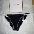 Victoria's Secret Swim | (Xl) Victoria's Secret Swim Crochet String Cheeky Bottom | Color: Black/White | Size: Xl
