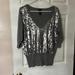 Torrid Sweaters | Gray V Neck Sweater With Gray Sequin Front | Color: Gray | Size: 1x