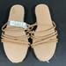 Madewell Shoes | Madewell The Kathryn Espadrille Slide Sandal In Leather Md777 Size 7 | Color: Tan | Size: 7