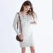 Madewell Dresses | Madewell Lace Up Sweater Dress In Oatmeal | Color: Cream | Size: Xs