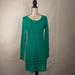 Free People Dresses | Free People Emerald Green Crochet Wild Thing Mini Dress Size M | Color: Green | Size: M