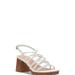 Lucky Brand Bassie Strappy Block Heel - Women's Accessories Shoes High Heels in Open White/Natural, Size 9