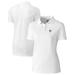 Women's Cutter & Buck White Miami Marlins Americana Logo Advantage DryTec Tri-Blend Pique Polo