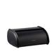 PLINT Bread Box with Stainless Steel Body Metal Home Storage Bin for Kitchen Counter, Extra Large Bread Bin with Sliding Member, Bread Box Holder with Member, Bakery Storage Container, Black Colour