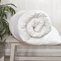Night Comfort Feels Like Down Duvet - 100% Silk-Like Organic Cotton Cover - Hypoallergenic Feather & Down Alternative Hollowfibre Filling (10.5 Tog - Single)