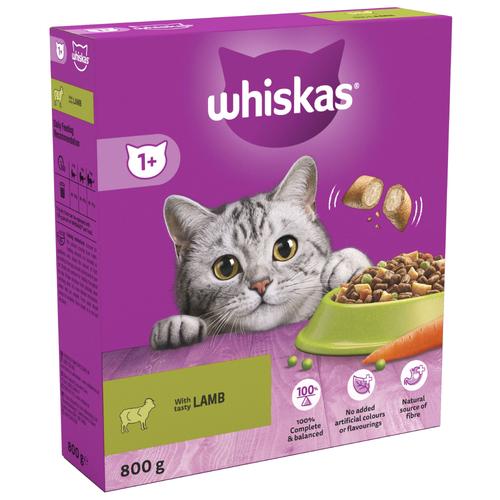5x800g Lamb 1+ Whiskas Dry Cat Food