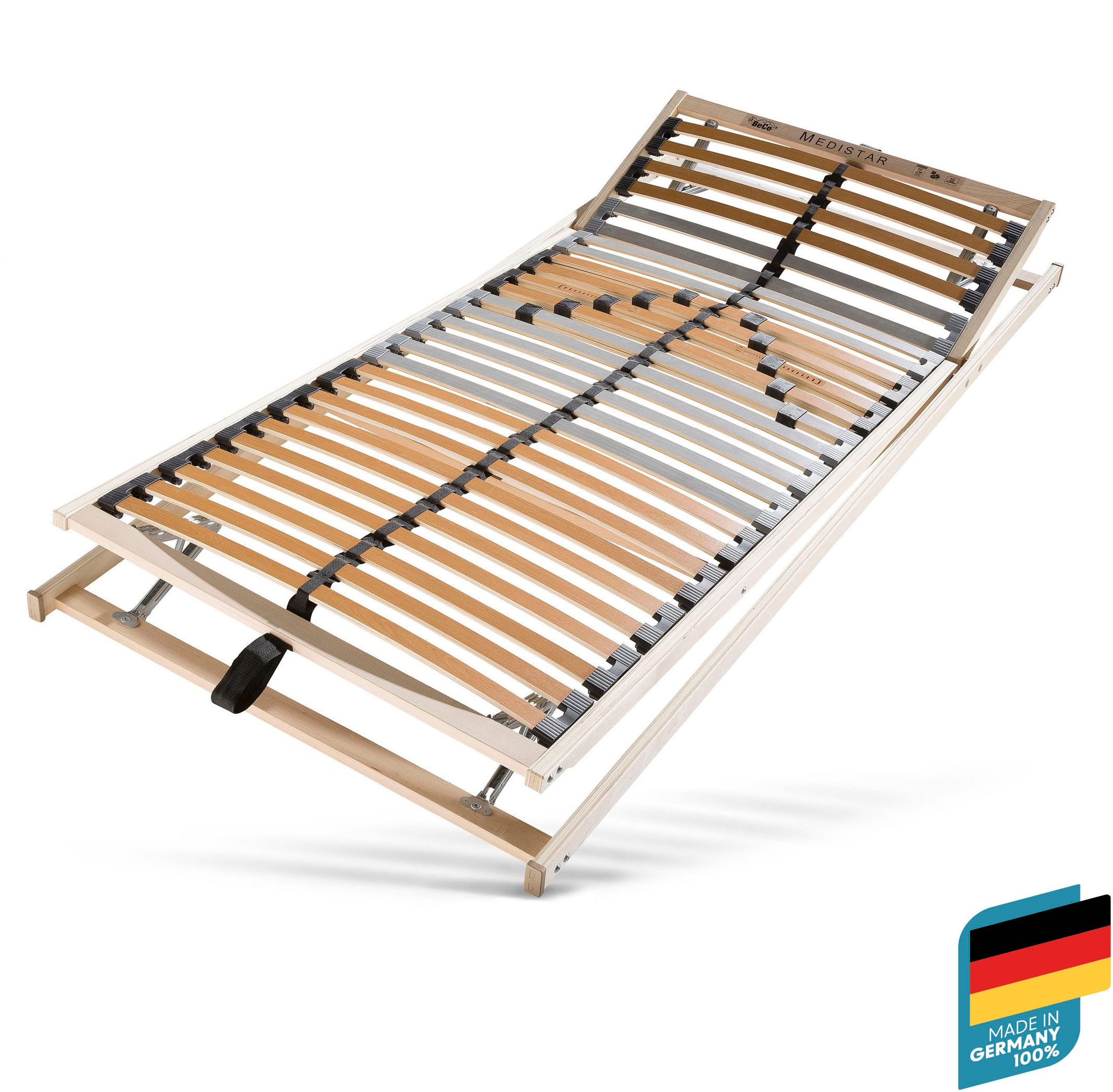 Lattenrost BECO "Medistar", beige, B:140cm H:4,5cm L:220cm, Lattenroste, Lattenrost, Lattenrost in flacher Bauweise, in 90x200 cm und weiteren Größen