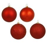 Freeport Park® Holiday Décor Ball Ornament Plastic in Red | 6" H x 6" W x 6" D | Wayfair 8B4A8416795A4E3BA3598DA8D207B389