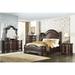 Bloomsbury Market Halimeda Bedroom Set 5 Piece: Bed, Dresser, Mirror, Nightstand, Chest Upholstered, Wood in Brown | 60 H x 68 W x 88.5 D in | Wayfair