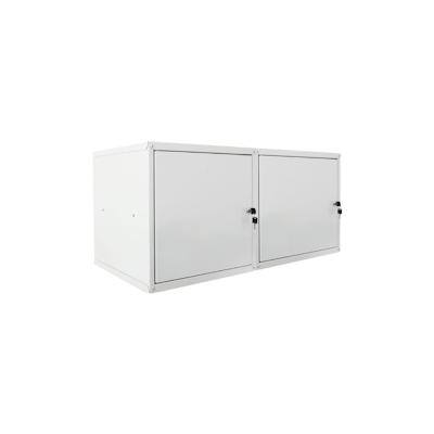 PROREGAL Mega Deal 2x Schließfachwürfel Cubic XL, HxBxT 45x45x45cm, Grau, Spind Spindschrank Schließfachschrank Schließf