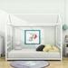 Latitude Run® Twin Platform Bed Metal in White | 65 H x 41 W x 77 D in | Wayfair EE14F4CE7BE543E499AA01E5562F3D61