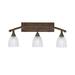 Longshore Tides Antaun 3 - Light Dimmable Vanity Light, Glass in Brown | 11.25 H x 26.75 W x 8.5 D in | Wayfair EADC1CB3421F4F0FAE4F37EB9FDE986E