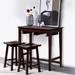 Red Barrel Studio® Wood 3-Piece Bar Table Set Wood in Brown | 36 H x 17.5 W x 42 D in | Wayfair 531633E093CD4B67B4C9BDE59E60904C