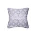 18" x 18" Trinity Gray Geometric Woven Square Throw Pillow