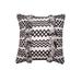 18" x 18" Harlow Black Woven Square Throw Pillow