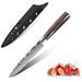 DFITO 5 Kitchen Knife Japanese Damascus Stainless Steel Pattern Chef Utility Knife Utility Knife