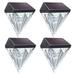 2023 Summer Home and Kitchen Gadgets Savings Clearance! WJSXC Solar Fence Lights - LED Solar Powered Wireless Wall Lights IP44 Waterproof Automatic Solar Patio Lamps for Front Door Pool(2/4 Pack) B