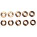 Brass Knurled Locknut Fits 1/8IP Standard Lamp Pipe DIY Repair - 10 Pcs