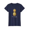 Damen Live Simply Gold Ananas-Shirt T-Shirt