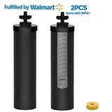 UPGRADE BB9-2 Black Water Filter Replacement Elements Upgraded with Hollow Fiber Ultrafiltration Membrane for Berkey Water System Black BB9-2 Gravity Water Filter for Big Crown and Royal Berkey 2PCS