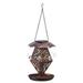 FFENYAN Gift Iron Solar Bird Feeder Ground Lamp Umbrella Drip Drop Garden Courtyard Outdoor Decorations Courtyard Sod