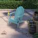 Casainc Traditional Curveback Plastic Patio Adirondack Chair with Cup Holder and umbrella holder Outdoor