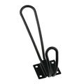 wofedyo Hooks For Hanging Black Decorative Wall Mounted Rustic Coat Hooks Rack Double Vintage Organizer Hanging Wire Hook Clothes Hanger Wall Decor Black 14*5*4.5