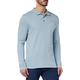 HECHTER PARIS Herren Longsleeve Polo Hemd, Steel Blue, M