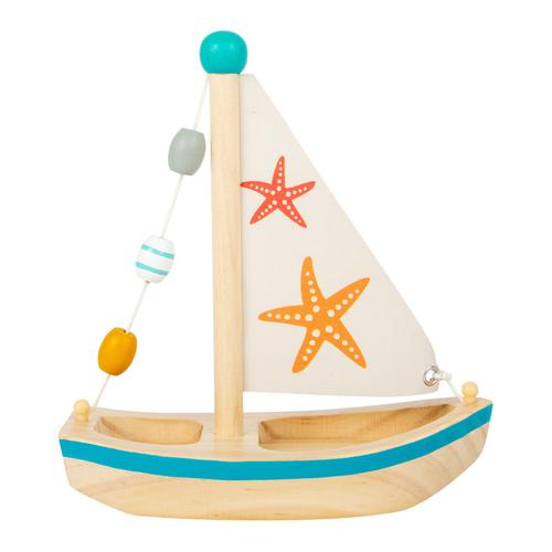 Wasserspielzeug Segelboot - Seestern Aus Holz