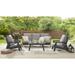 Leyah Outdoor 4pc Seating Group Dark Grey