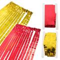 HOMEMAXS 2pcs Heart Pattern Fringe Curtains Tinsel Curtains Party Tassel Curtain Birthday Backdrop Curtains