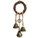 Chimes for outside Deep Tone Flying Pigs Wind Chime Solar Witch Bell Witch Bell Door Handle Pendant Rattan Wind Hanging Mobiles for Classroom Extra Large Wind Chimes Outdoor Deep Tone Plays Real Music