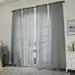 OVZME Extra Long Sheer Curtain Panels 96 Inches 4 PCS Voile Top Dual Rod Pockets Soft Touching Window Drapes Treatment for Children Room/Bedroom/Living Room/Hotel 40W x 96L inch Charcoal Grey