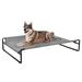 Veehoo Original Cooling Elevated Dog Bed Raised Dog Cot with Washable Mesh X-Large Black Silver