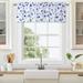 Kitchen Curtain Valance Watercolor Flowers Leaf Design Curtain Valance for Bathroom Rod Pocket Cafe Curtains 52 W x 15 L 1 Panel