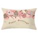 OAVQHLG3B Easter Decorations for Tree Easter Single-sided brushed peach skin Square Decorative Pillow Case Cover Easter Decor