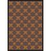 Joy Carpets 1764B-02 Any Day Matinee Queen Anne Rectangle Theater Area Rugs 02 Brown - 3 ft. 10 in. x 5 ft. 4 in.