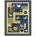 Joy Carpets 1532B-01 Baby Love Bold 3 ft.10 in. x 5 ft.4 in. WearOn Nylon Machine Tufted- Cut Pile Just for Kids Rug
