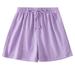 nsendm Toddler Kids Girls Boys Elastic Waist Casual Shorts Pants Clothes 6Y Girl s Bike Shorts Shorts Purple 4 Years