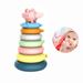 JUNWELL 7 Rings Baby Stacking & Nesting Toys for Babies 6 Months and up Old Girls Boys - Toddlers Sensory Educational Montessori Baby Blocks - Developmental Teething Learning Stacker