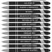 Zonon 12 Pieces Quotes Pen Inspirational Ballpoint Pen with Stylus Tip Motivational Messages Pen Metal Inspirational Pen Set Metal Black Ink Pens Encouraging Stylus Pen (Motivational Style Black)