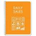 BookFactory Daily Sales Log Book/Notebook/Small Business Sales Log Book/Sales Summary Register - Wire-O 100 Pages 8.5 x 11 (Bus-100-7CW-PP-(DailySales)-BX)